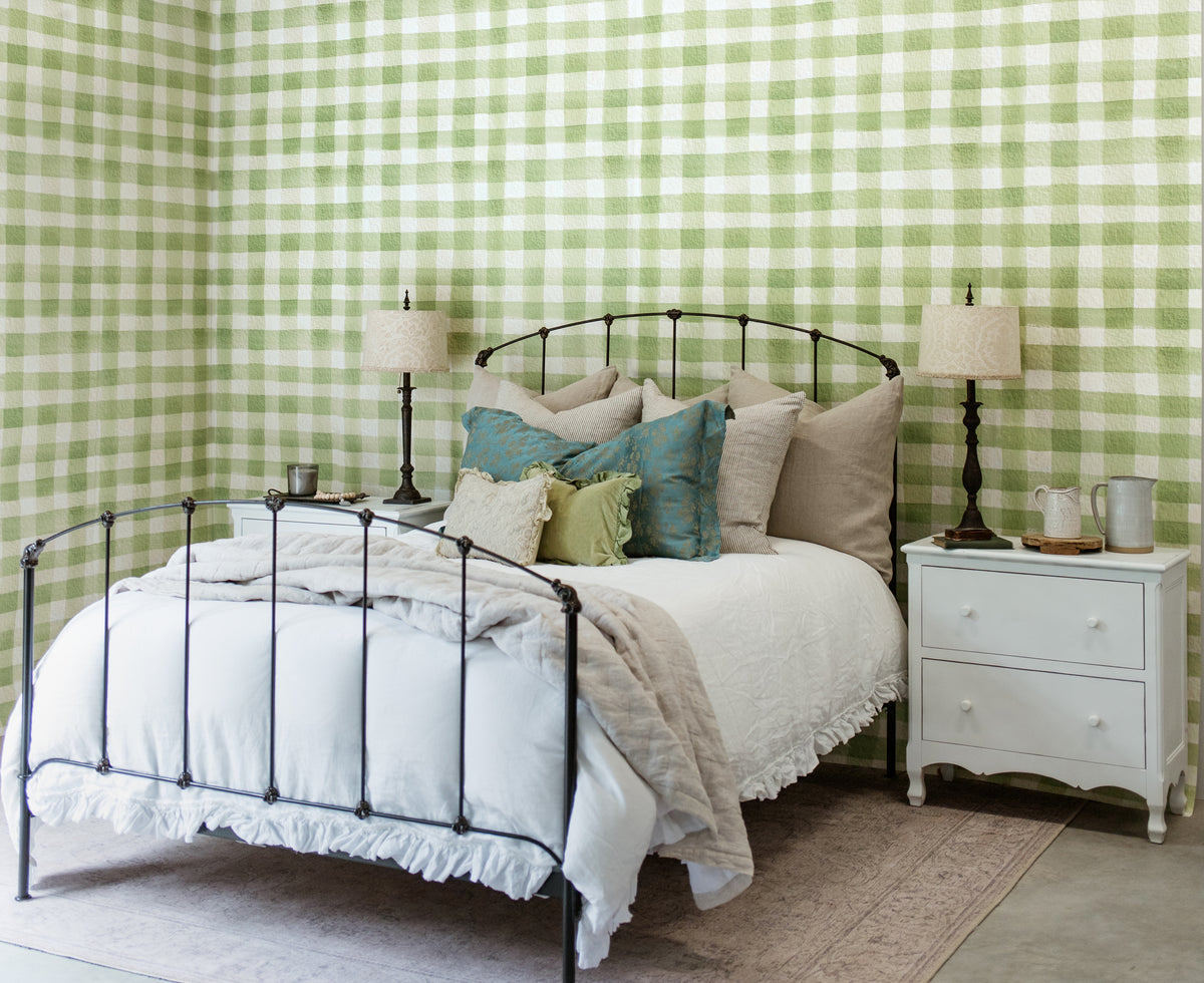 Forest Green Gingham Plaid by Bella B Photography