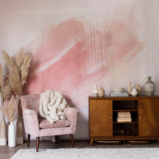 blush mural