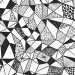 black and white geometric image