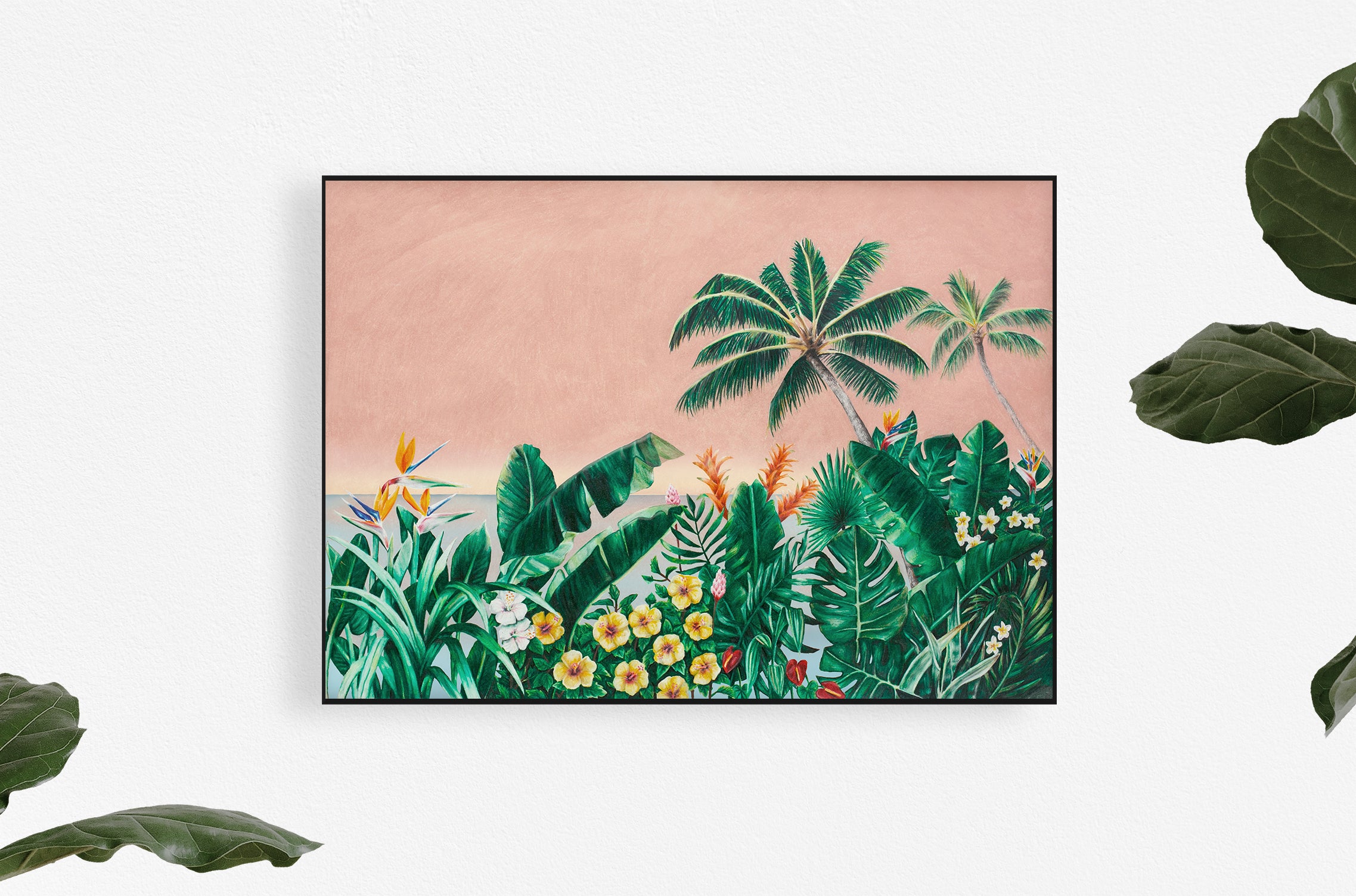 tropical art print
