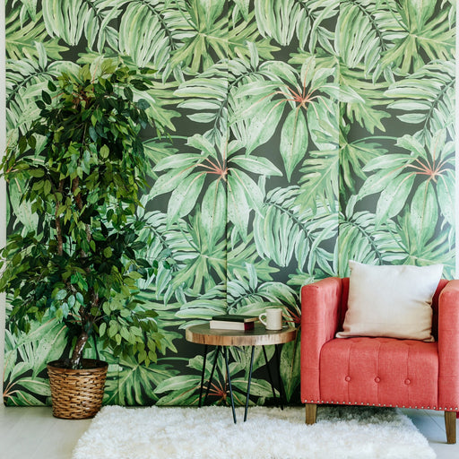 tropical Banana Leaf Wallpaper