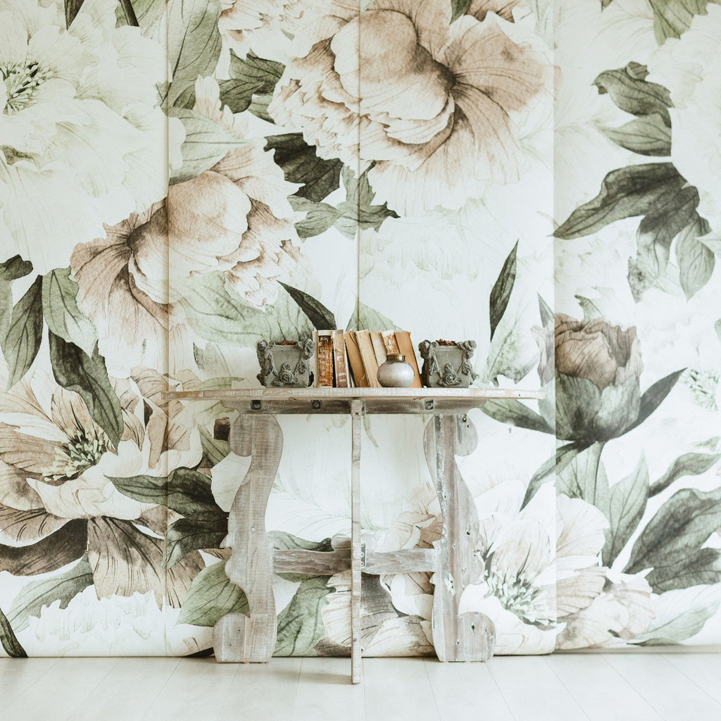 Large Floral Mural Wallpaper | Removable Wallpaper | Peel And Stick  Wallpaper | Adhesive Wallpaper | Wall Paper Peel Stick Wall Mural 3669