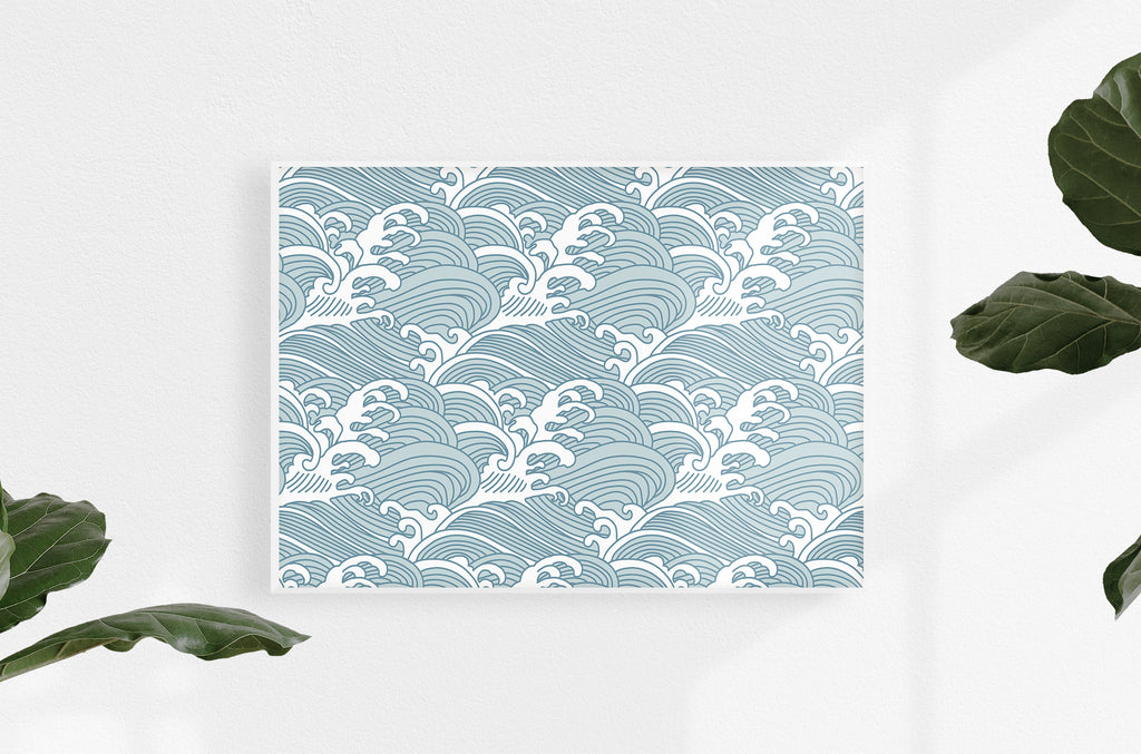 Vintage Hawaiian Bombora Mural, Ocean Wave Wallpaper anewall Anewall