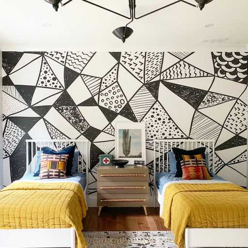 Geometric Shapes Mural