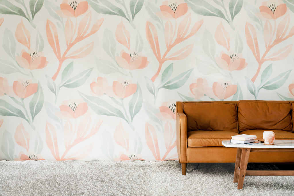 Orange Blossom Wallpaper | Anewall Mural Wallpapers