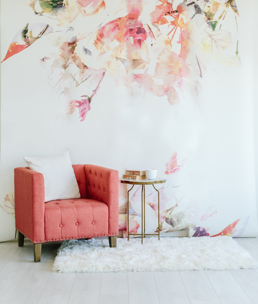 Spring Floral Mural | Contemporary Bloom Design – Anewall