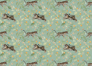 tigers and clementines wallpaper